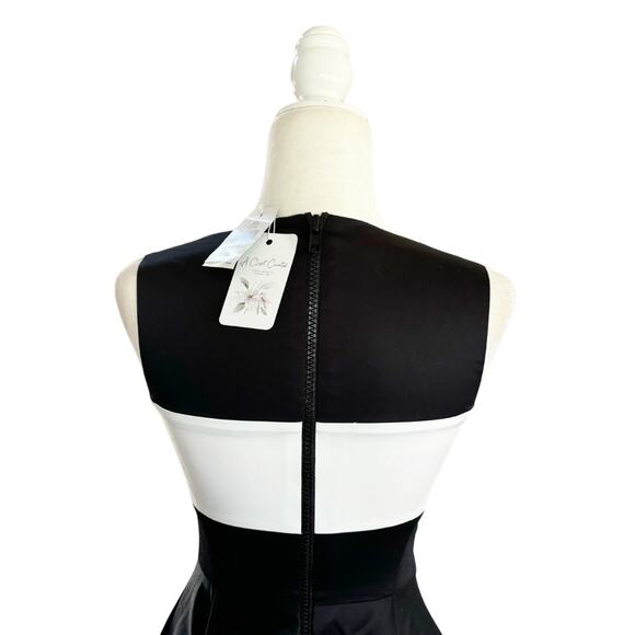 Kate Spade Corley Colorblock Fit & Flare Dress 0 Blue Black NWT - Picture 6 of 10